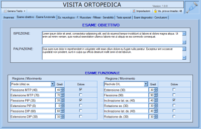 Cartella Clinica Ortopedica